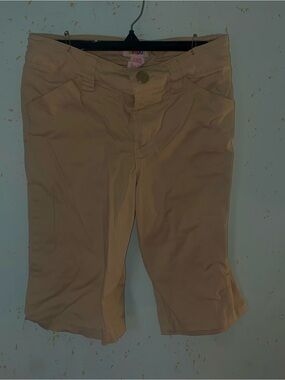 Circo Kahki Button-Front Shorts
